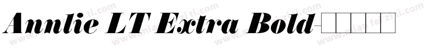 Annlie LT Extra Bold字体转换